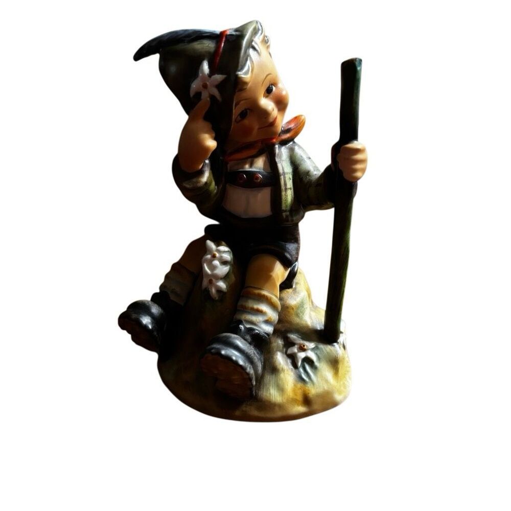 Vintage Goebel Hummel "Mountaineer" Figurine #315 Boy on Mountain Rock